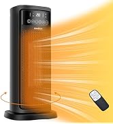 SONBION Space Heater with Thermostat, Portable Electric Heater for Indoor, 1500W Fast Heating Cer...