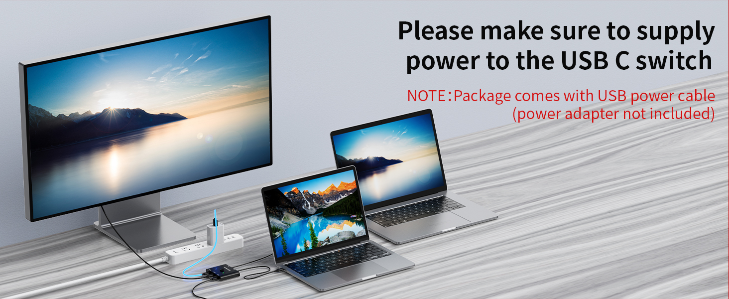 usb c switch 2 in 1 out