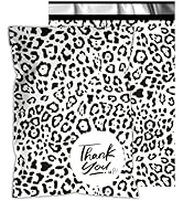 Vapulcio Poly Mailers10x13 Inch 100 Pcs - Leopard Printed Shipping Bags, 2.4mil Thickness, Waterp...