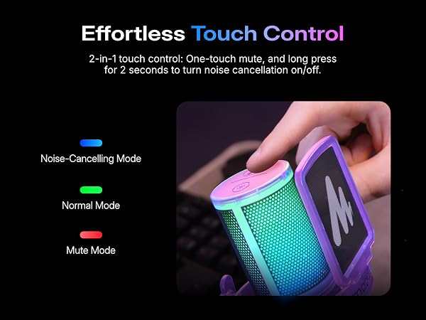 usb gaming microphone for pc purple