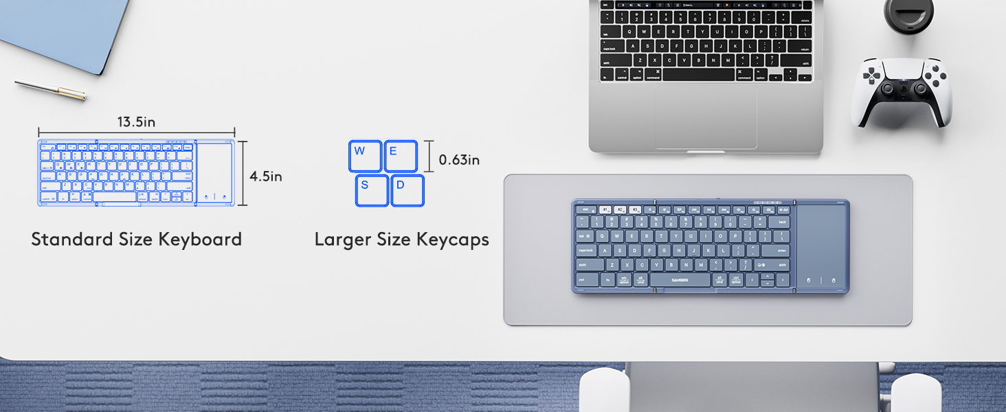 FULL SIZE foldable keyboard