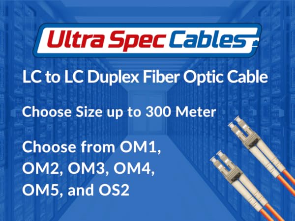 Ultra Spec Cables LC to LC Duplex Fiber Optic Cable