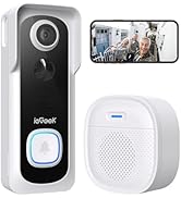 ieGeek Doorbell Camera Wireless No Subscription - Wireless Video Doorbell with Chime, Doorbell wi...