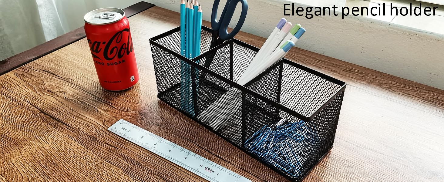 metal mesh pencil holder