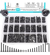 Bemaka 2135PCS M3 Screws Kit, M3x5/6/8/10/12/16/20/25/30/35mm Button Head and Socket Head Screws ...