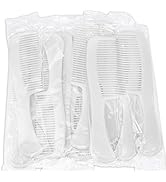 HQSLsund 200 Pack Combs In Bulk, Individually Wrapped Hair Combs, Plastic, White, for Women, Kids...