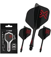 WINMAU Fusion Integrated Flight & Shaft System - No.2 - Multiple Colours | 90° Wing Design for Co...