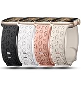 CreateGreat Engraved Bands Compatible with Apple Watch Band 49mm 45mm 44mm 42mm 41mm 40mm 38mm, S...