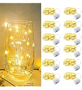 Fairy Lights Battery Operated, 7ft 20 Mini LED Fairy Lights Silver Wire Twinkle Lights for DIY, P...