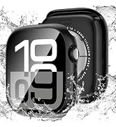 LETOID Waterproof for Apple Watch Series 11 10 Screen Protector Case 46mm, iWatch Face Cover, Har...