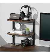 OUTIOE 2-Tier Desk Shelf, Expandable Under Desk Storage, Clamp on Desk Shelf, Desktop Accessories...