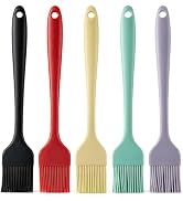 Headaze Silicone Basting Brush 5Pcs, One-Piece Pastry Brush, Bpa Free | Heat Resistant to 600?, 1...