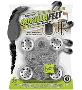 Slipstick GorillaFelt Chair Leg Floor Protectors for Hardwood Floors, Clear Sleeve Felt Pads for ...