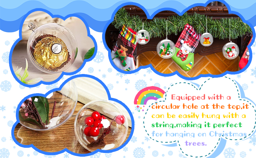 5.Plastic Fillable Ornaments