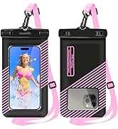 smartlle Floating Waterproof Phone Holder Pouches Cases Covers, IPX8 Cell Phone Water Protectors ...