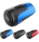 Electric Bike Horn with Control Buttons, Black, Waterproof Design