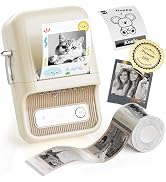NIIMBOT Sticker Printer, B21 Pro Portabel Sticker Maker, Bluetooth Label Maker, 300DPI HD Label P...