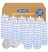 120 Count Toilet Brush - Disposable 3-Layer Thickened Toilet Brush, Toilet Bowl Cleaners, Replace...