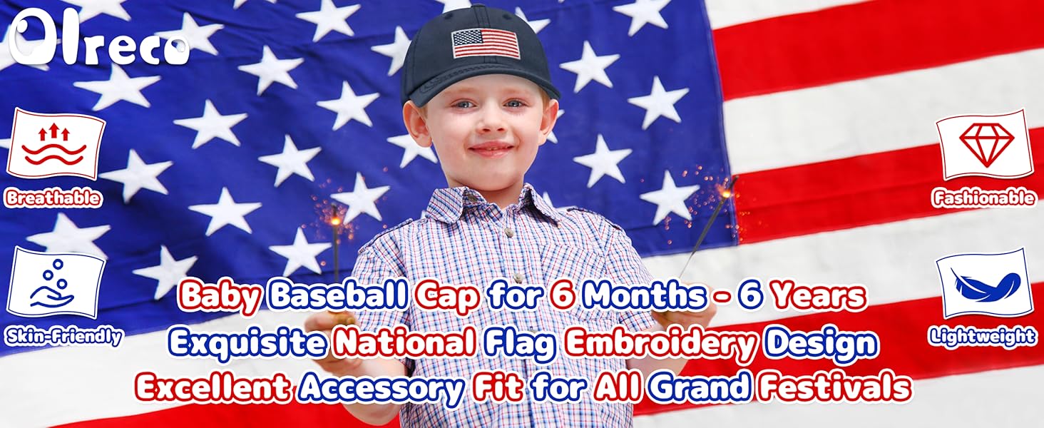 baby baseball cap usa baby hat toddler baseball hat american flag hat 4th of july hat