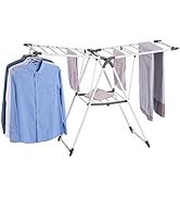 YUBELLES Clothes Drying Rack, Gullwing Space-Saving Laundry Rack, Space Saving Laundry Drying Rac...