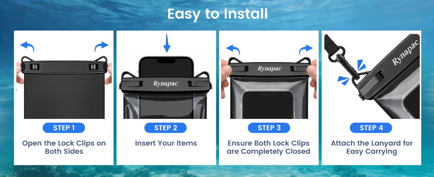 waterproof phone pouch floating