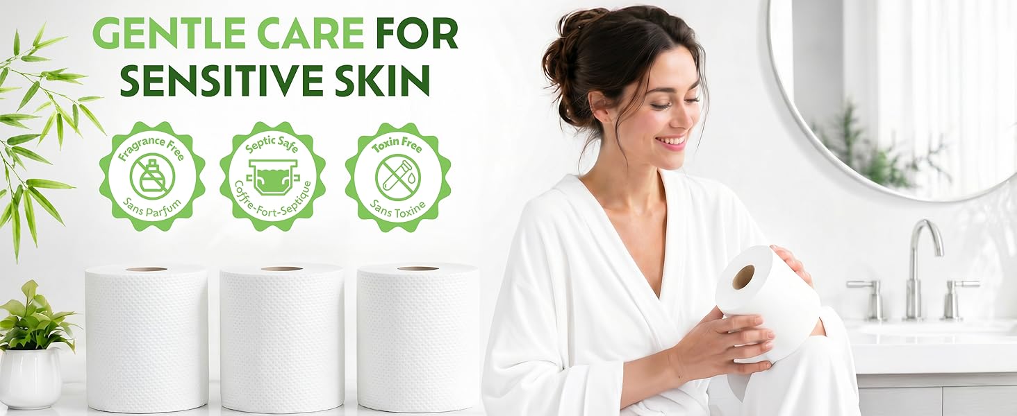organic bamboo tissue, flushable toilet paper, septic safe tissue