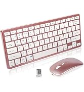 Wireless Keyboard and Mouse Combo,2.4G USB Cordless Mouse and Keyboard,3 Adjustable DPI Rechargea...