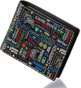 Teen Boys Wallet - Cool Wallet for Boys Video Game Design Slim Leather Bi-Fold Wallets with Coin ...