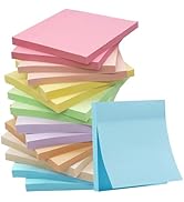 (16 Pack) Sticky Notes 3x3 in Post, Pastel Colors Sticky Note Pads, Recyclable, Sticky Notes Bulk...