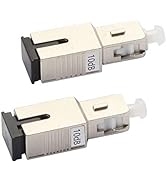 SC/UPC Fiber Optic Attenuator 10dB, 2 Pack,in-Line Attenuator, Male/Female, Single-Mode Fixed, dB...