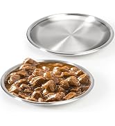 Stainless Steel Cat Dishes for Food and Water Bowls for Kittens and Baby Cats Small Pets Relief o...