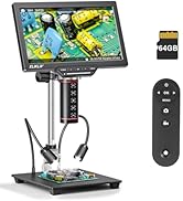 Elikliv Autofocus Digital Microscope EM3K-AF: HDMI Soldering Microscope for Adults, 3K Coin Micro...
