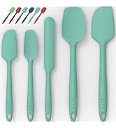 Silicone Spatula Set of 5,High Temperature Resistant, Food Grade Silicone, Dishwasher Safe, for B...