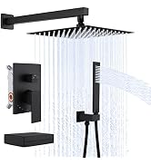 KES Shower System with Tub Spout Bath Shower Faucet Set Complete 10 Inch Rain Shower with Handhel...