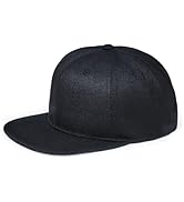 Snapback Flat Bill Hat Flat Brim, Adjustable Fit, Durable Stitching – Streetwear Baseball Cap, Blank