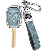 MILD EAST for Honda Key Fob Cover with Keychain, Car Key Case Shell Protector for Honda Accord 20...