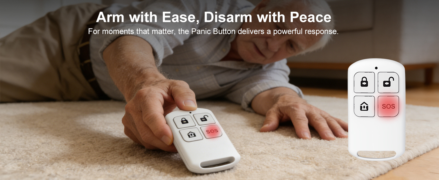 Wireless Home Security System with Wireless 24/7 Professional Monitoring - No Contract - Alexa