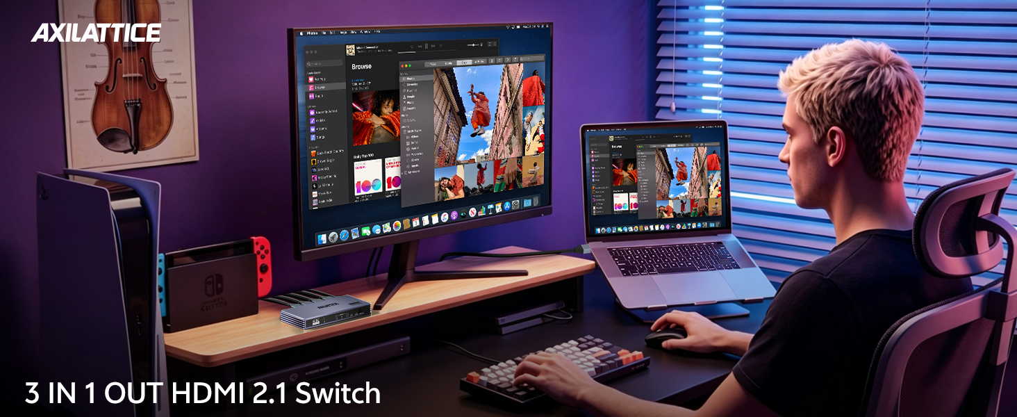 HDMI Switch 3 in 1 Out with Remote