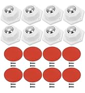 PATIKIL 3/4 Inch Self Adhesive Paste Caster Wheels, 8 Set 360 Degree Low Profile Swivel Universal...