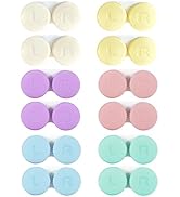 YKuzLx 12 Pack Contact Lens Case, Portable Contact Case for Travel Outdoor Home Office Dormitory ...