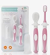 Cherish Baby Care Baby Toothbrush Set (3-24 Months) - BPA-Free Baby Finger Toothbrush, Training T...
