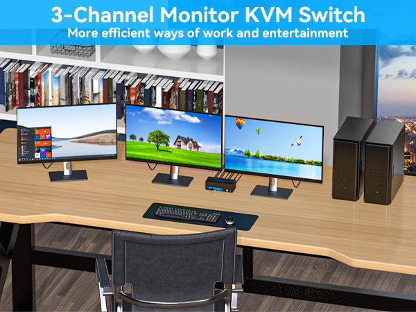 kvm switch 3 monitors 2 computers