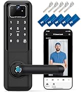 WiFi Camera Video Smart Door Lock with Fingerprint, Nyboer Keyless Entry, Electronic Digital Keyp...