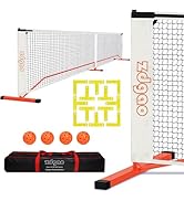 Zdgao Pickleball Net with Court Marking Kit, 4 Pickle Balls, and Carry Bag - Complete Bundle for ...