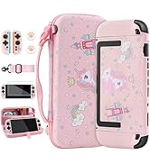 RHOTALL Pink Unicorn Carrying Case for Nintendo Switch 2 (2025) 7.9 Inch,Cute Protective Portable...
