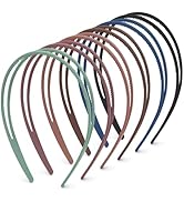 Plastic Headbands - 6 Pack Double Row Teeth Comb, Non-Slip Hair Accessories for Women, Girls 6 co...