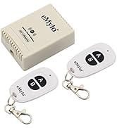 eMylo RF Relay Switch Smart Wireless Remote Control Module 433Mhz Relay Receiver with Two Transmi...
