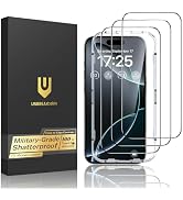 UNBREAKcable for iPhone 16 Pro Max Screen Protector, 3-Pack Full Coverage Tempered Glass [Militar...