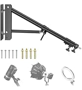 ULANZI TB25 Ring Light Wall Mount Triangle Boom Arm 51inch/130cm, Save Space Angle Flexible Rotat...