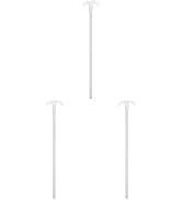 ULTECHNOVO 3pcs PTFE Stir Bar Alkali Resistant Mixing Shaft for Laboratory Use Non-Adhesive Chemi...